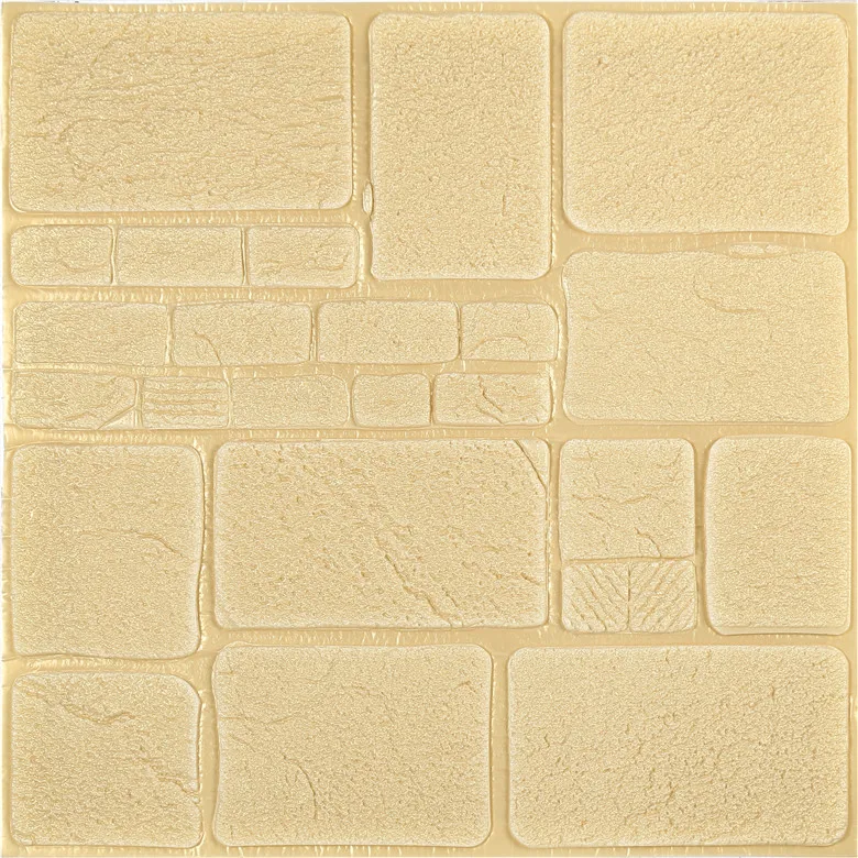 Stone Effect Foam Wallpaper For  Room Decor 3d Wall Stickers