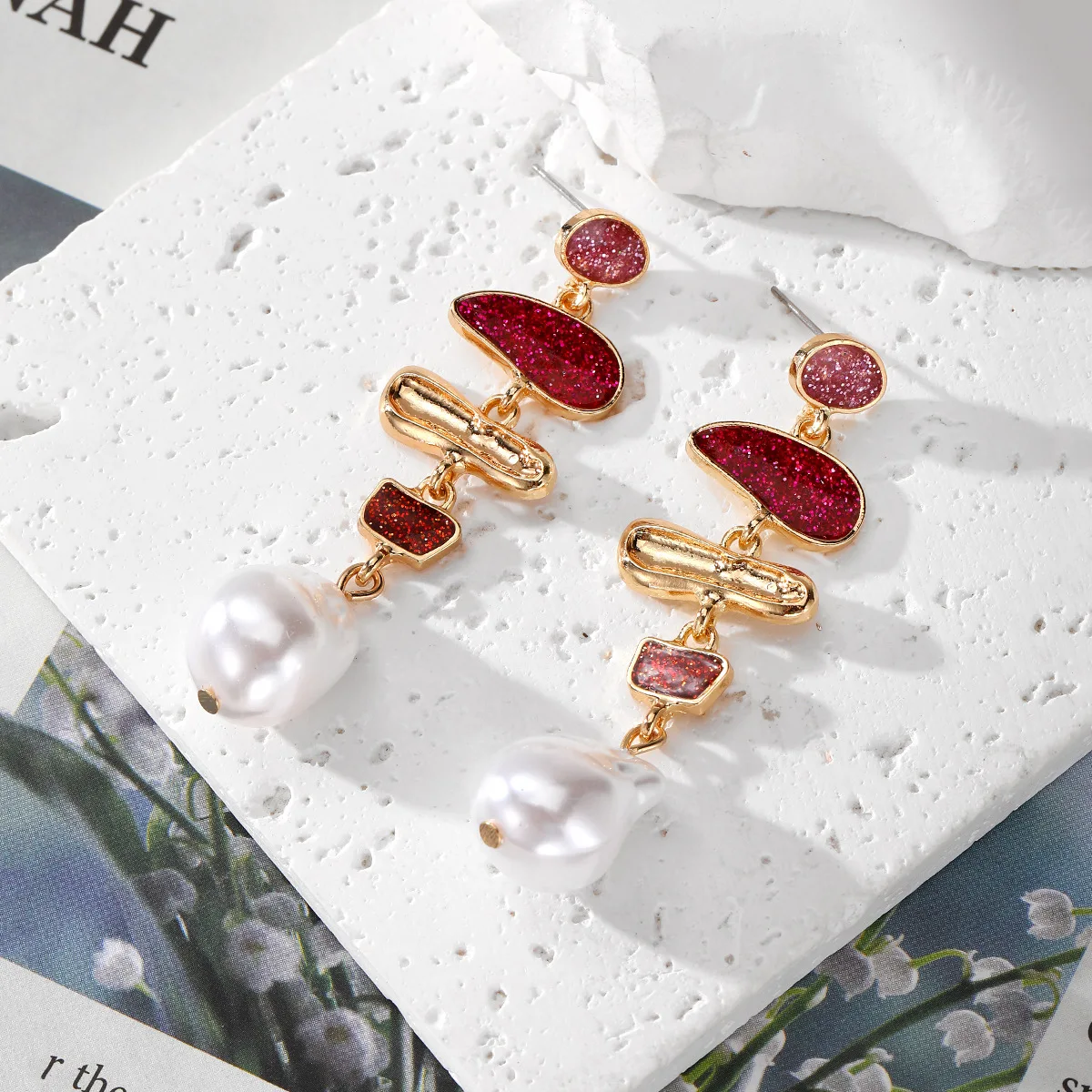 Серьги с жемчугом