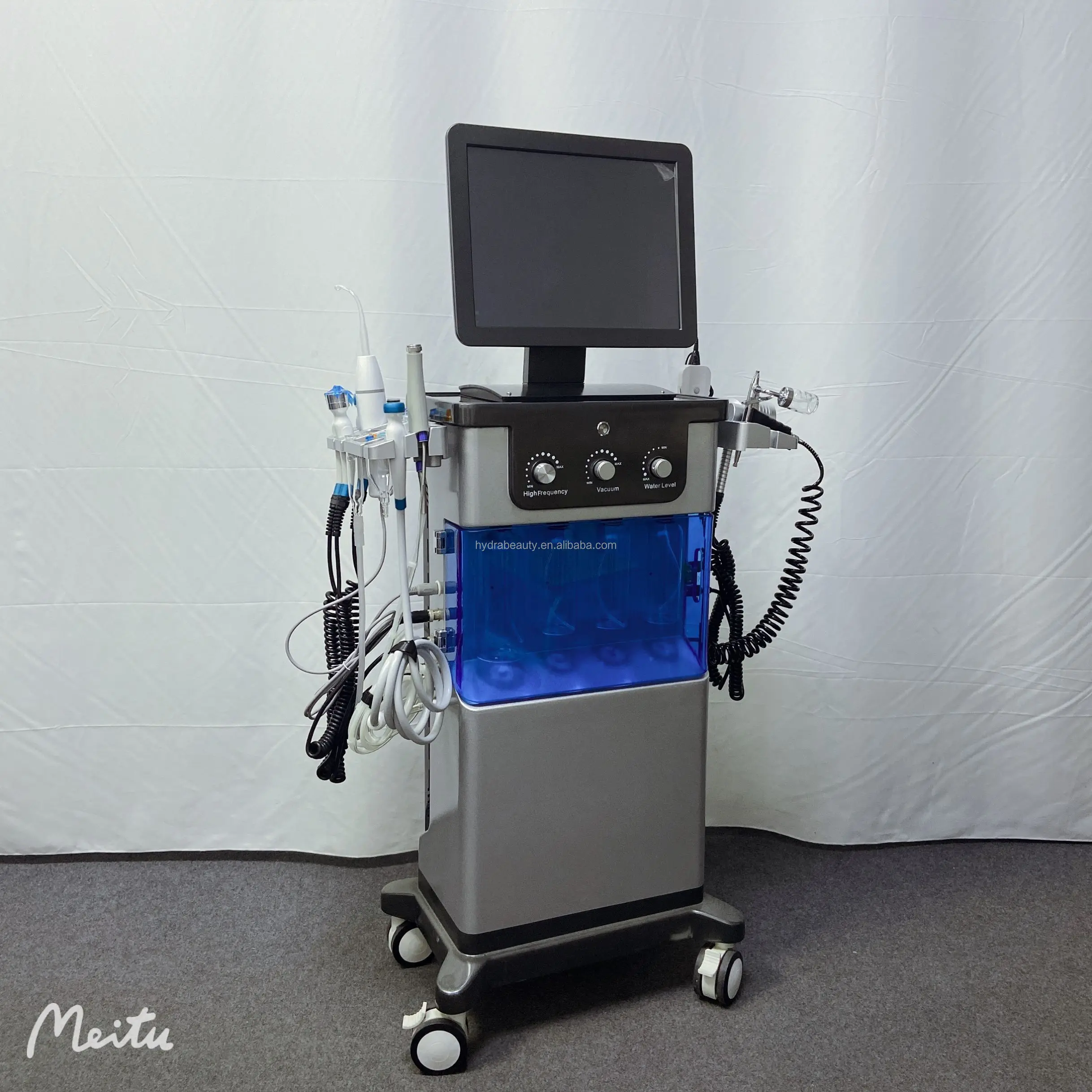 11 in 1 pdt led machine hydro water dermabrasion oxygen inject hydro machine with skin research machine for spa salon