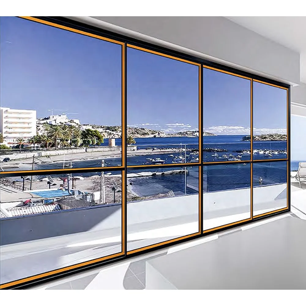 glass interior house aluminium front doors and windows