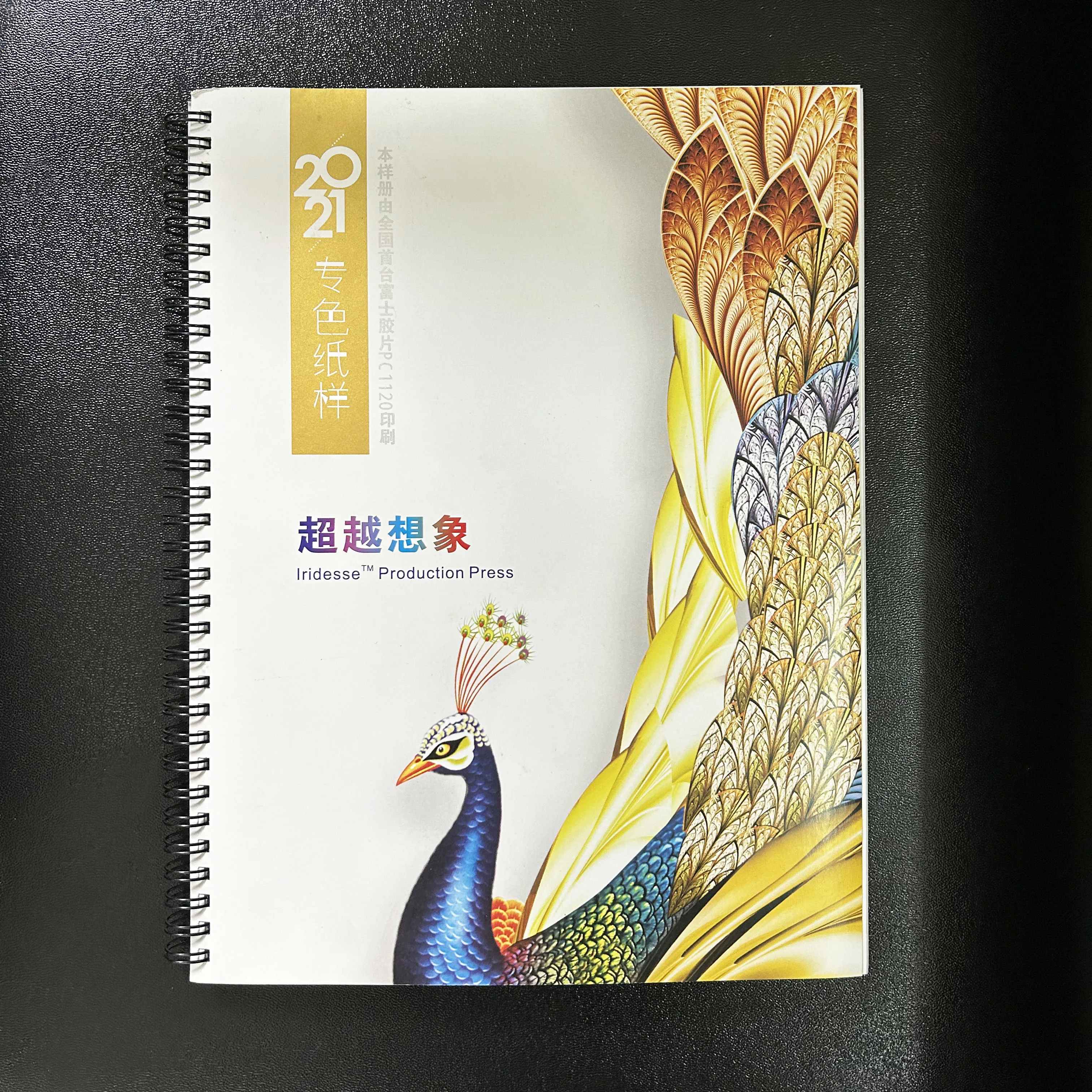 Customized picture book with double line iron ring binding, 200g picture book notebook Page that can be laid flat