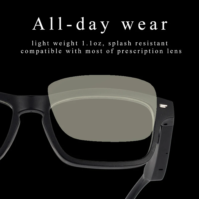 Luxury Wireless Audio Open Ear Headphones Music Calling Polarized Smart Glasses Blue tooth Sun Glasses For Men & Women