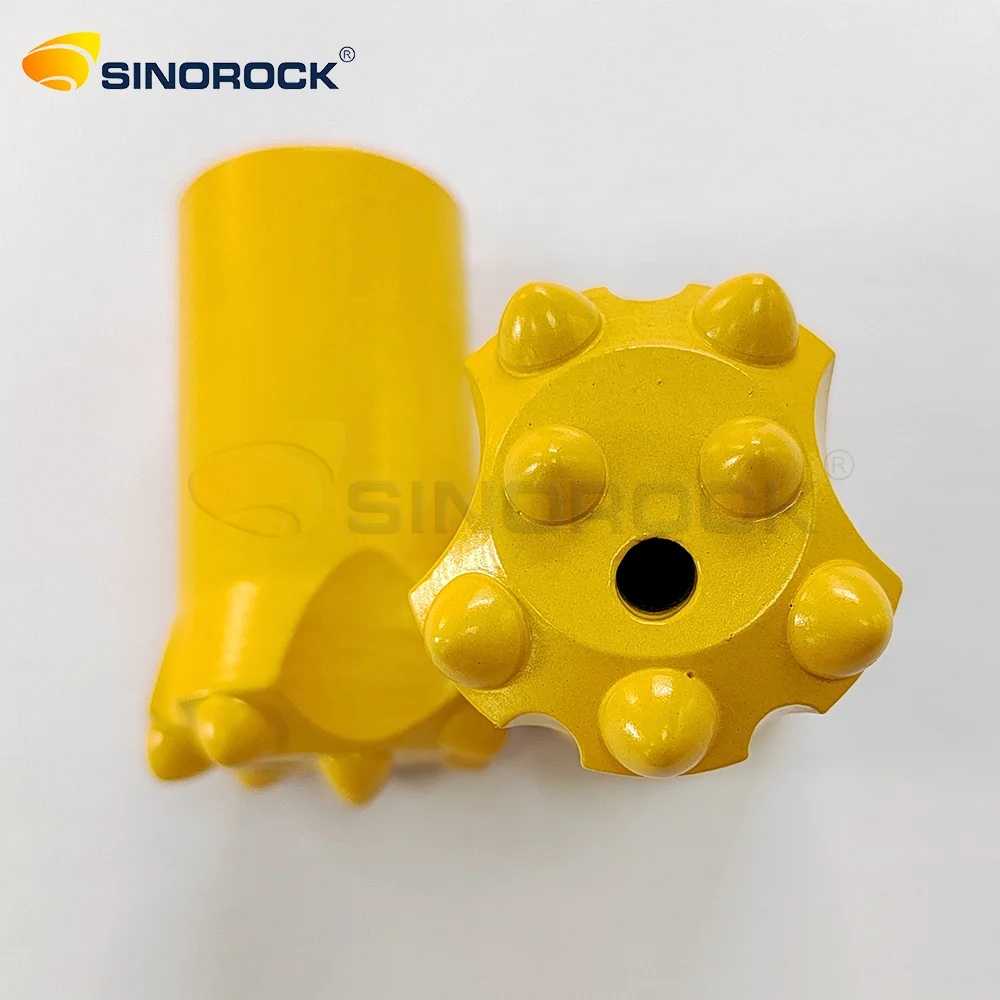7 Degree Hard Rock Button Taper Drill Bit 32mm 36mm 38mm Customized High Performance top hammer drilling tool