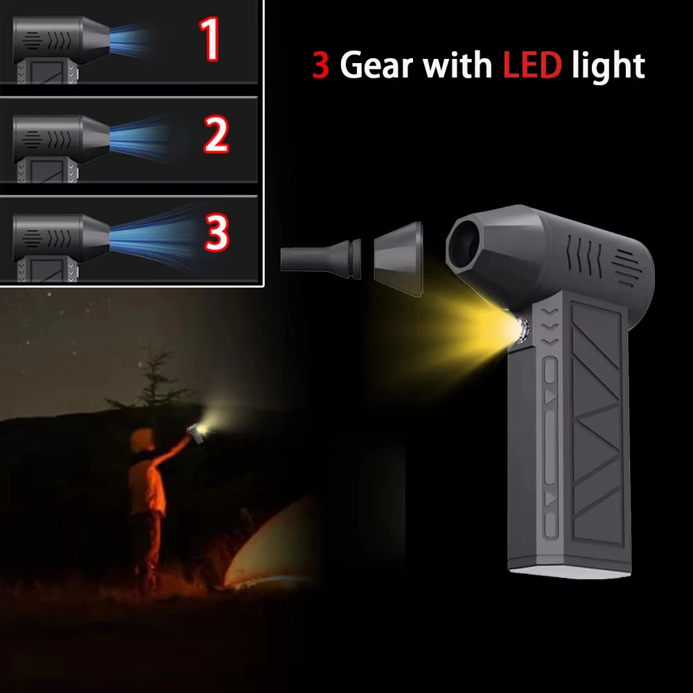 Turbo Jet Fan Car Wash Air Duster Gun Electric Powerful Blowers Handheld Snow Removal Air Dryer Violent Fan