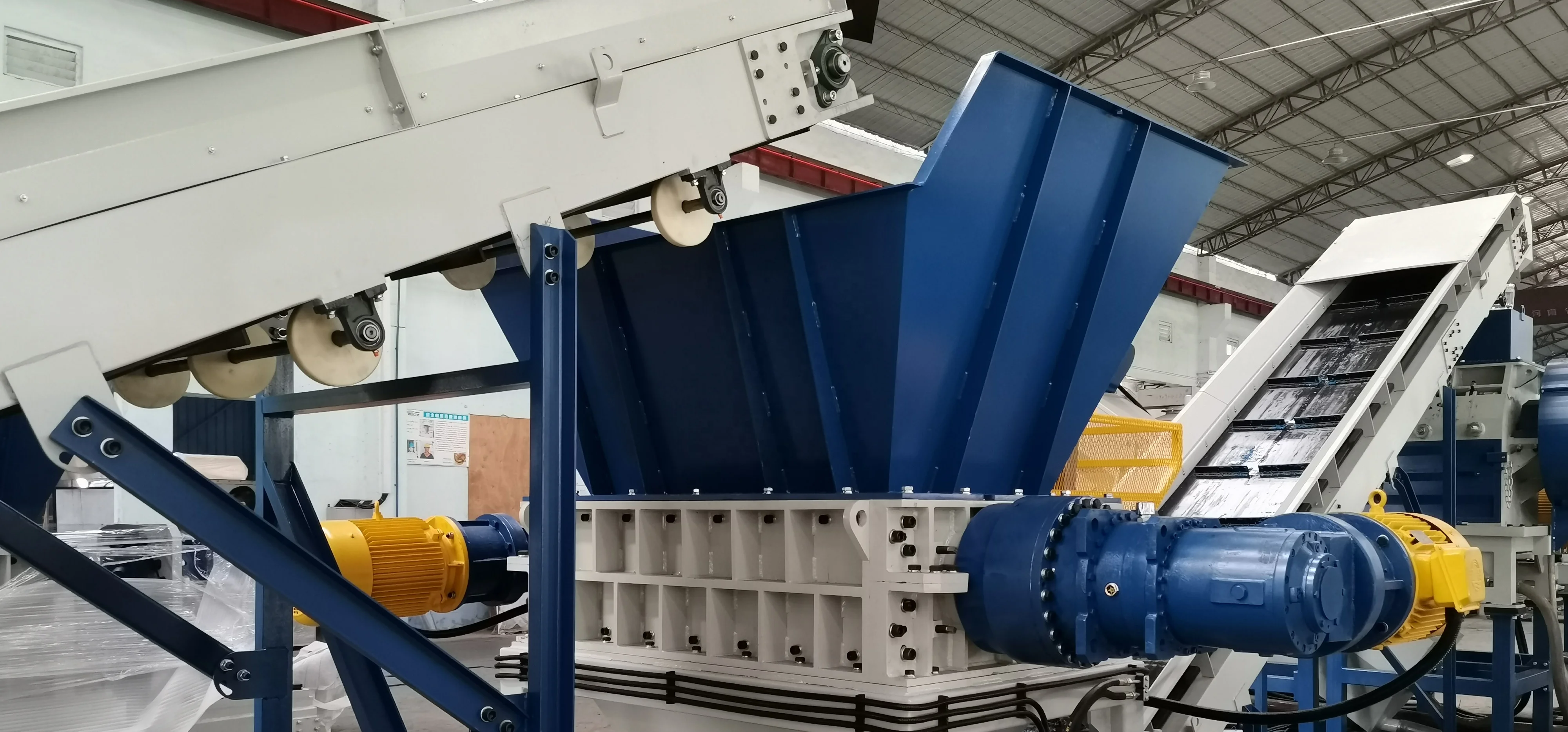 Premium HDPE chemical drum container barrel keg can Shredder Shredding Recycling machine plastic recycling washing line