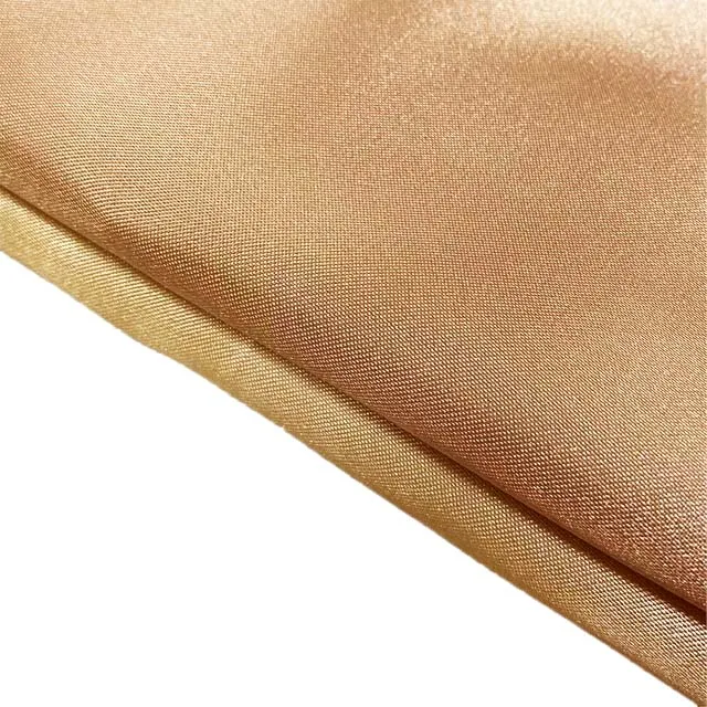70D *100D White Silk Satin Fabric Polyester Shimmer for Dress