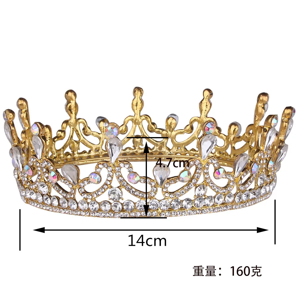 Manufacturers wholesale popular Europe and America 2019 new alloy crown crown bride wedding headwear accessories head headband