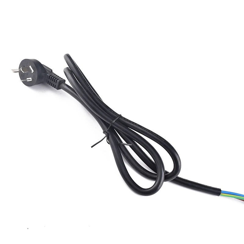 National Standard Black Three-Prong Plug Terminal Tail Power Cord 16A
