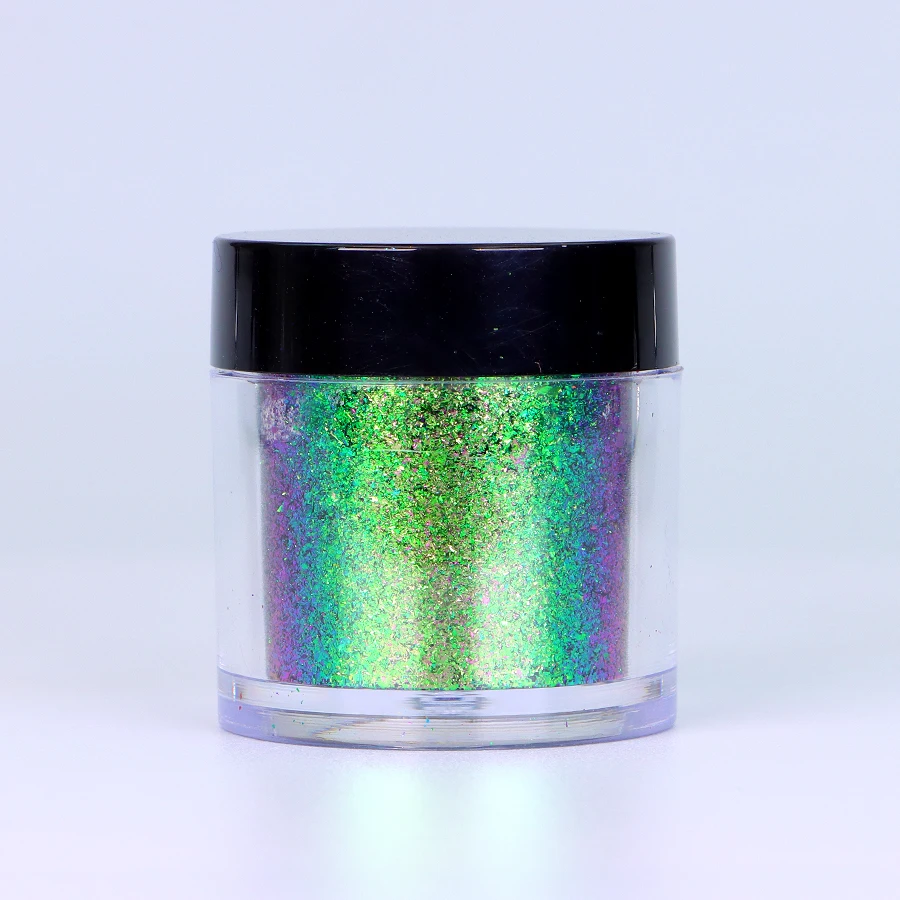 Super Shiny 0.2gram jar Mirror Chameleon Multi Color shift flaChrome Flakes Pigment For DIY Phone Case chameleon powder flakes