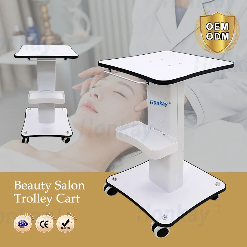 Oem Factory Office Building Glam Hairdressing Wooden Salon Trolley