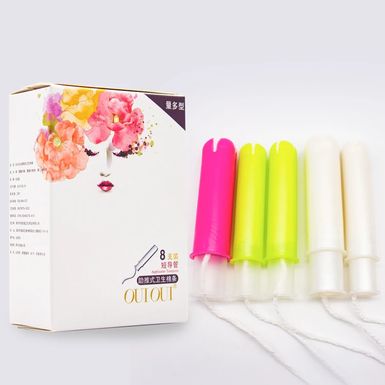 Ladies Menstruation Hygiene Feminine Vaginal Herbal Applicator Tampon