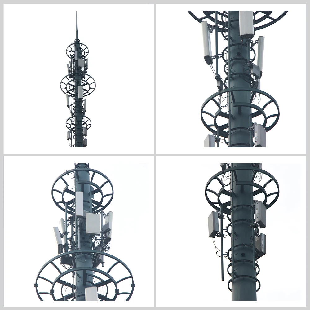 Custom design Monopole Tower Galvanized Wifi Tower