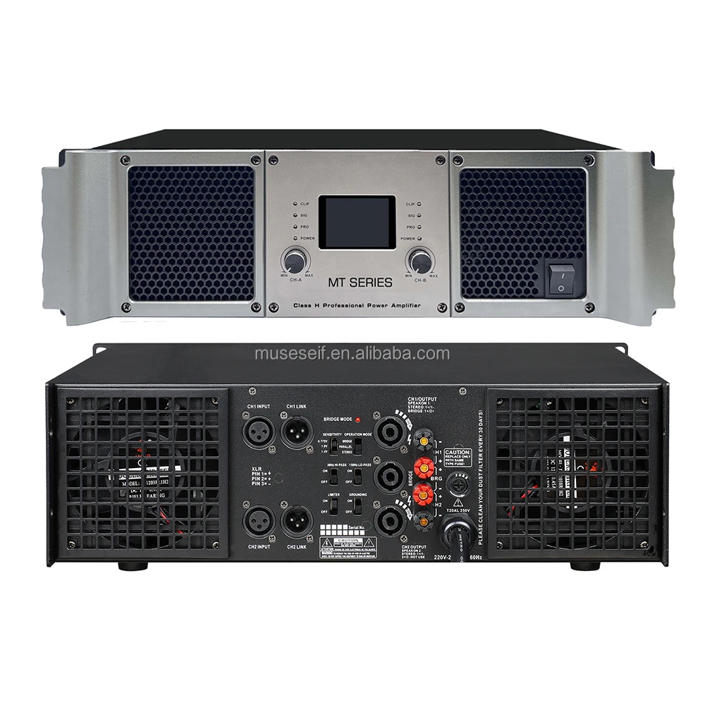 EIF//MT21300 stereo audio power amplifier suitable for stage performance sound system high power HiFi dual channel 2*1300W