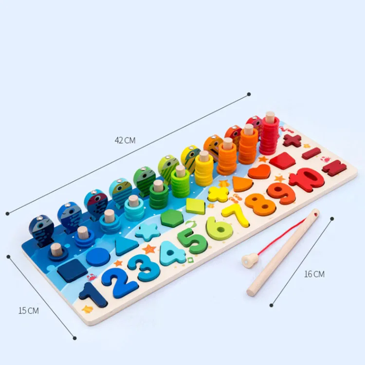 Gmart Magnetic Puffer Pool Flopping Catnip Game Stuffed Light Piranha Aquarium Wooden Board Electric Fishing Toys