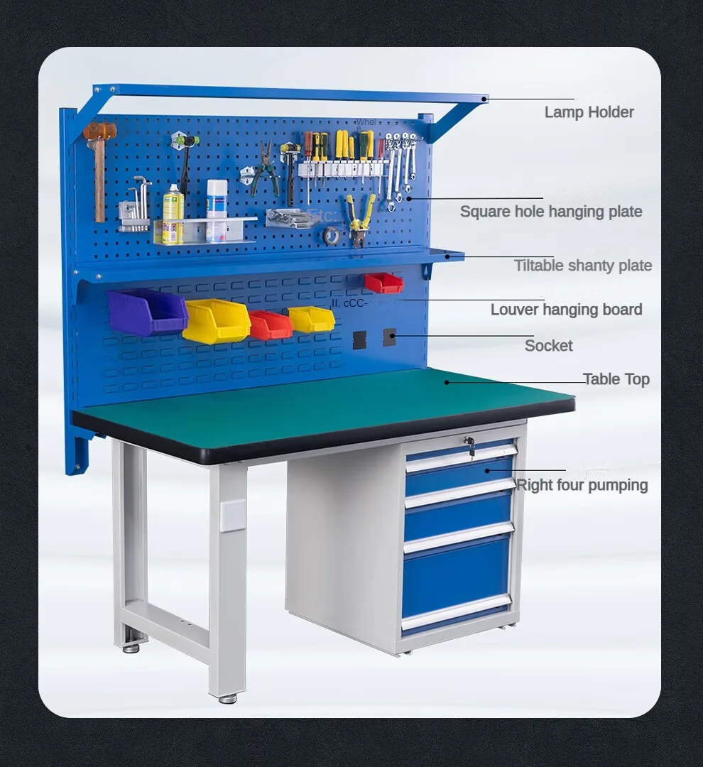 Brand New Metal Work Bench Workshop Table For Tool Workbench