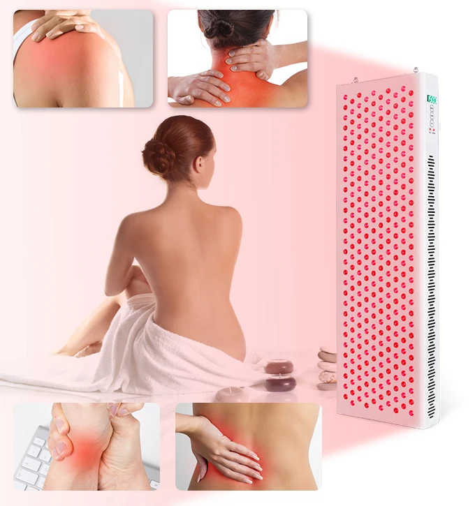 Beauty Physical Heating Panel Reddotled 1500W Red Light LED devices Bed 660nm 850nm Near Infrared Therapy