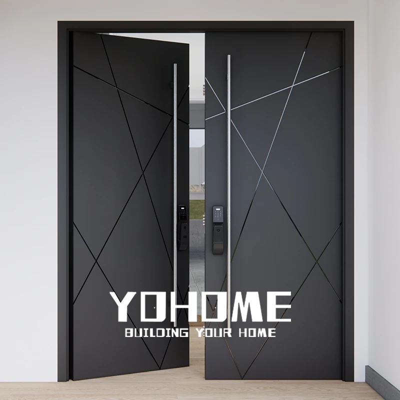 American bullet proof double doors for mansions porta blindata doppia anta double doors exterior entry double armored door