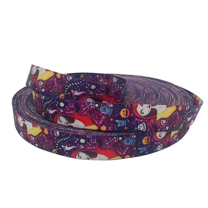 Customized Patterned Heat Transfer Printing Polyester Webbing Strap 25mm 38mm Seatbelt Webbing for Bag Strap