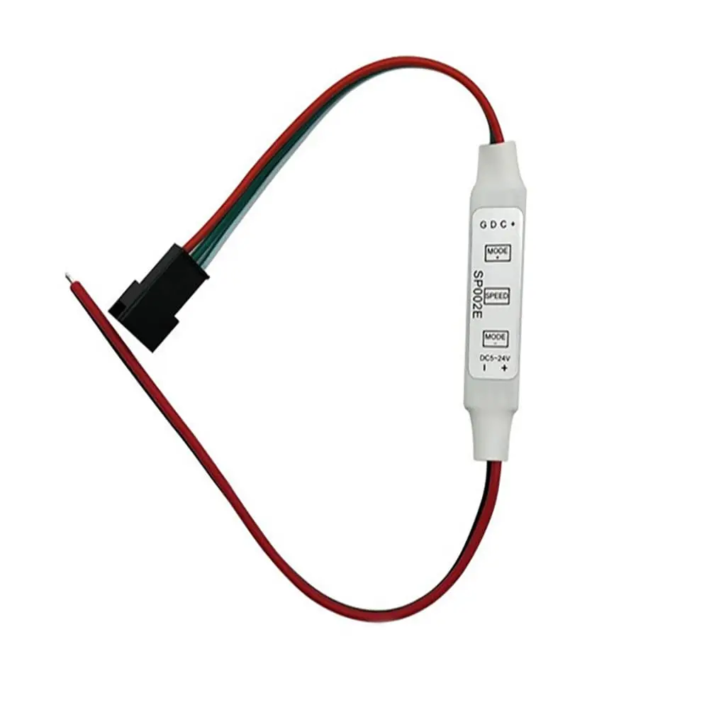 SP002E WS2811 WS2812B SK6812RGB(NOT RGBW) Addressable RGB LED Light Portable 3Keys Mini USB SP002E Controller 600 Pixels DC5V