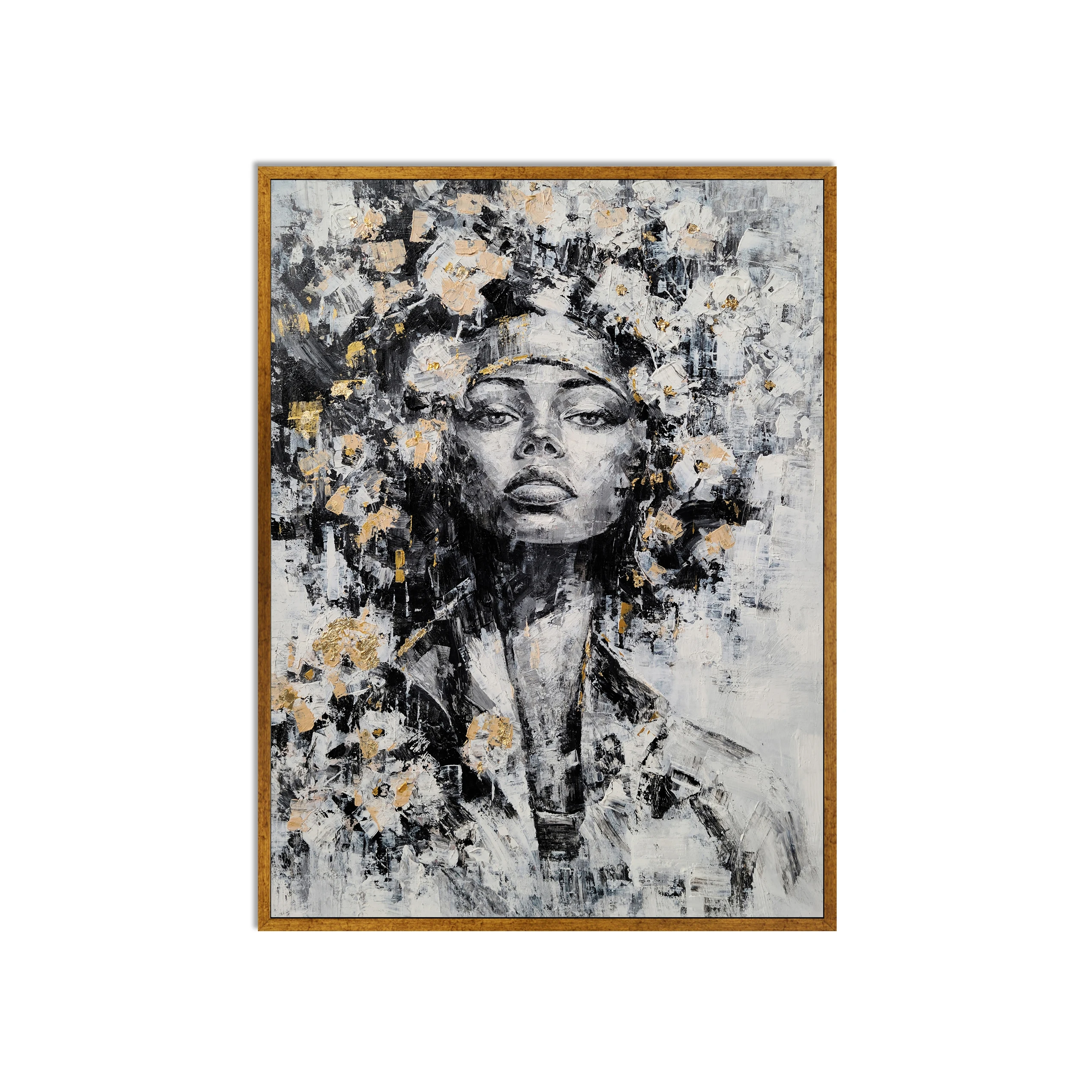 Custom professional artist figure portrait modern hand painted oil painting for wall decor