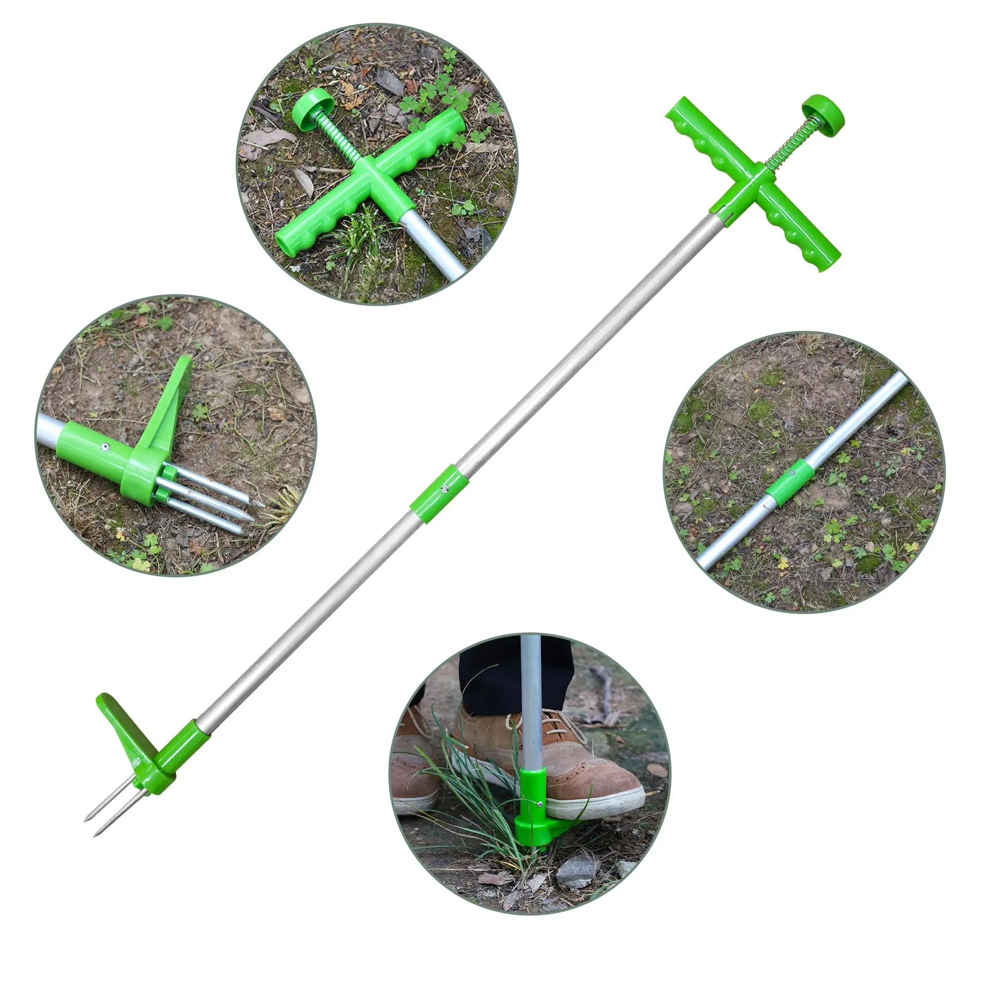 Long Handle Weed Remover Durable Garden Lawn Weeder Outdoor Yard Grass Root Puller Tools Garden Planting Elements
