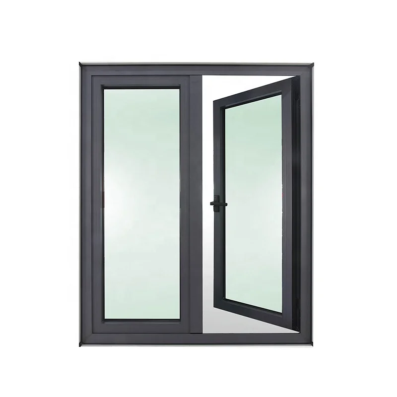 Exterior Thermal Break Aluminum Casement Window Custom Quality Casement Window Double Glazing Low E Coating Casement Windows