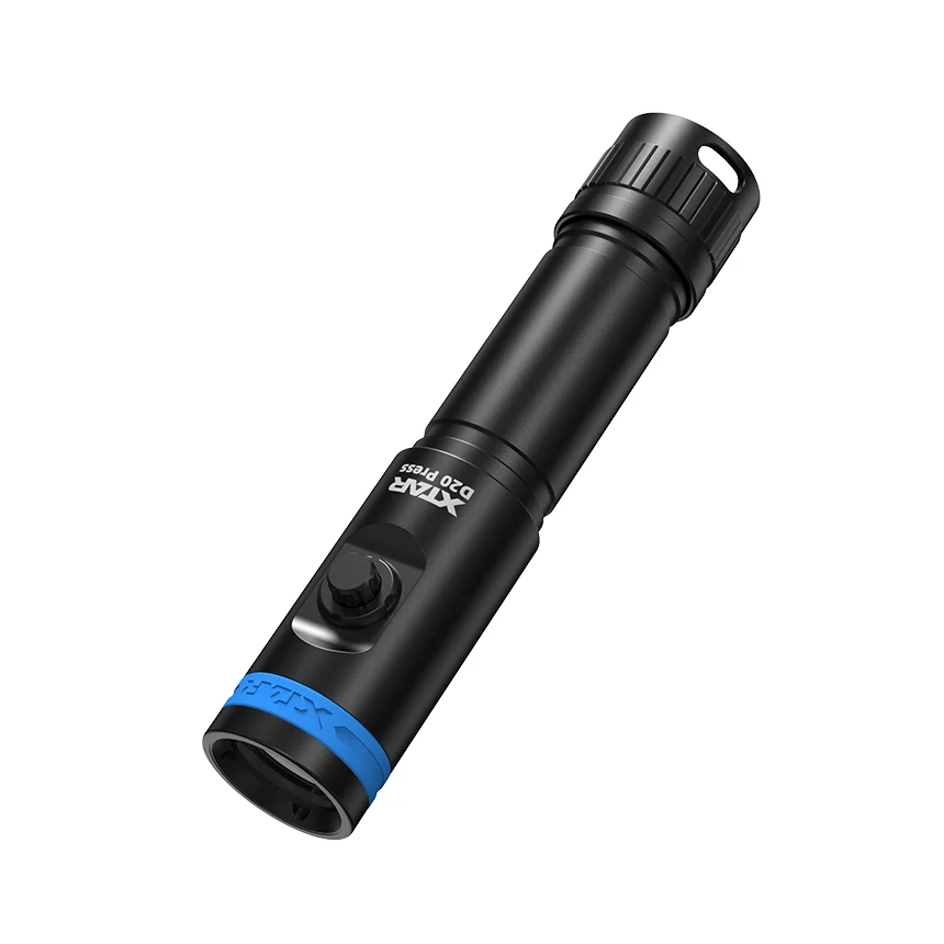 XTAR D20 пресс 1200lm Мини Супер легкий подводный фонарик для подводного плавания с режимом SOS одна рука управление Дайвинг