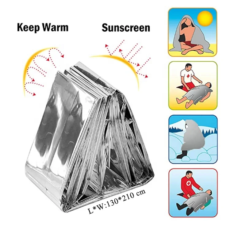 
Camping First aid rescue blanket aluminum foil emergency survival blanket 