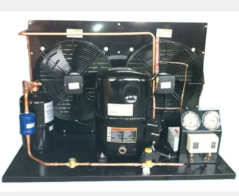Supermarket and cold storage type compressor condensing unit