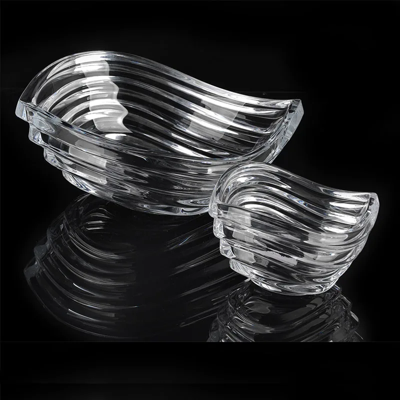 Luxury Crystal Golden Plated Glass Sugar Candy Bowl Footed Clear Glass Jar Candy Bowls With Lid