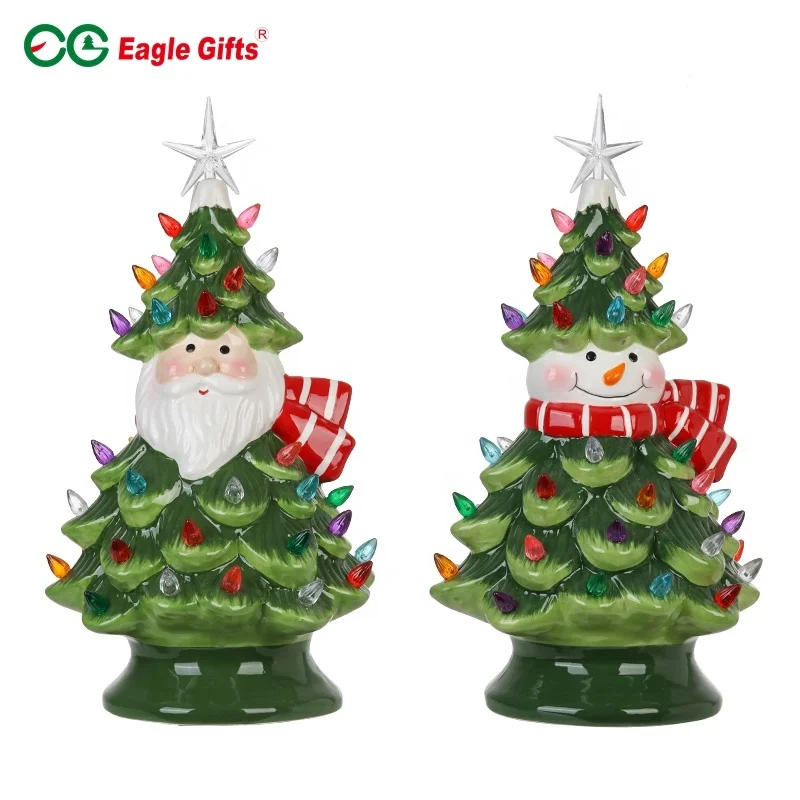 Eaglegifts красочные световые бусины настольная подсветка керамическая Рождественская елка украшение