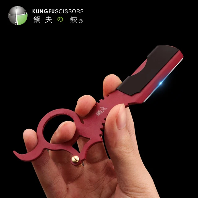 Barber Razor Finger Shaving Razors Ring Straight Single Blade Barber Salons Stainless Steel