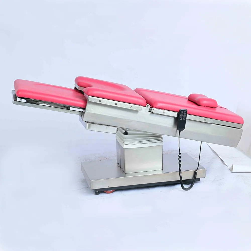 High End 340 Stainless Steel Hospital Gynecological Female Examination Table Electric Operation Bed for Gynecology and Obstetric