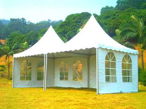 Outdoor Pop Up Pagoda Tent 3x3 5x5m Gazebo Canopy for Party and Wedding Event Tent