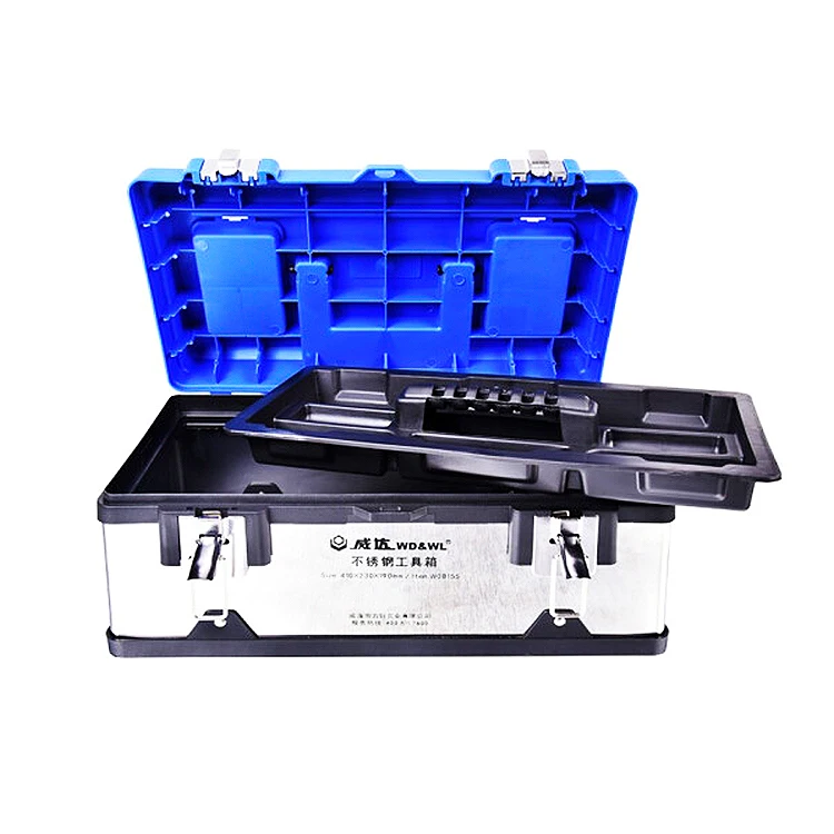 
2021 hot sale w08155 folding storage case tools Easy to use stacking tool box storage 