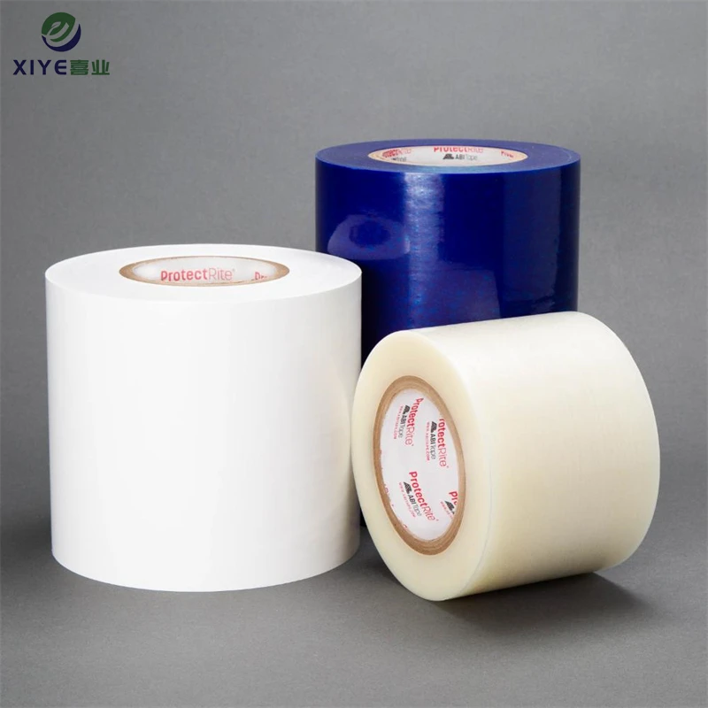 factory price strong toughness self-adhesive pe transparent protective film for window glass