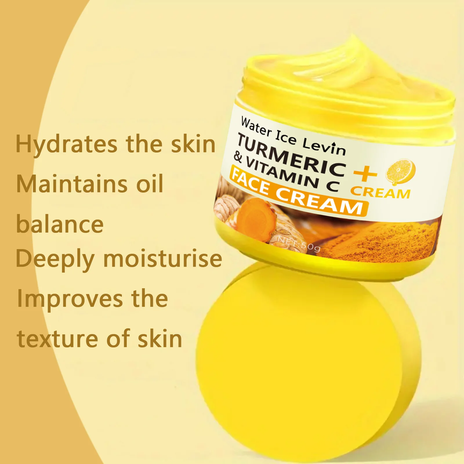 turmeric facial care face cream (50g) skin care anti-aging face cream skin yellow and black spots moisturizing