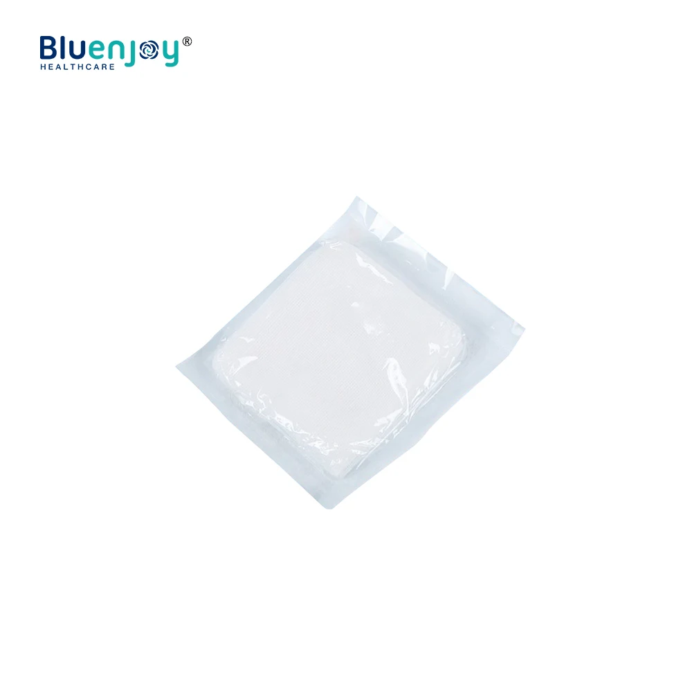 BLUENJOY 100% Cotton OEM Medical Consumables Non Sterile Gauze Mesh Compress Sponge Gauze Pad Non Sterile Gauze Swab