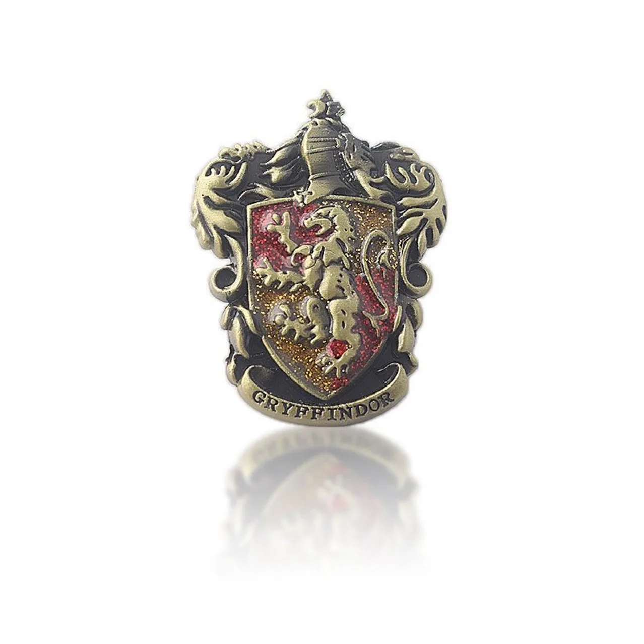 Metal Brooch School of Magic Souvenir Gift Badge Cartoon Glitter Three-dimensional Badge Metal Soft Enamel Brooch