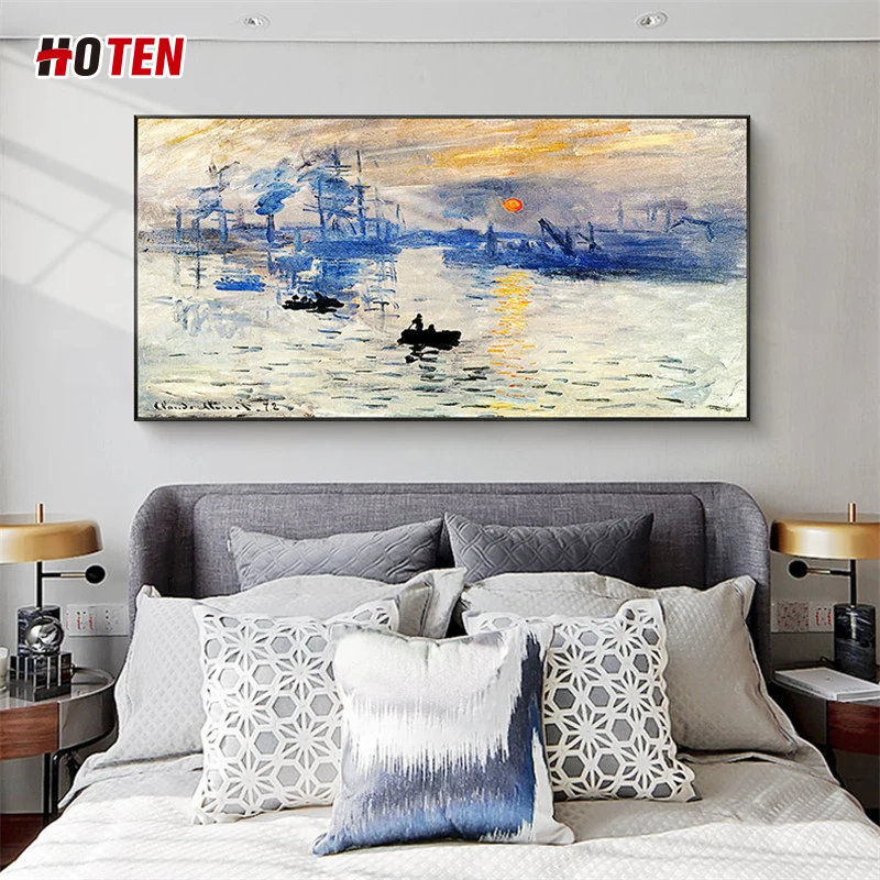 Large Size Hand Painted Abstract Boat Sea Beach Oil Painting On Canvas Abstract Seascape Wall Art Picture Living Room Home Decor