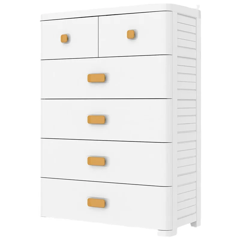 Grey Wardrobe Home Furniture 76.5 cm Jumbo Size Frosted Surface Design 5 Tiers Plastic Storage Drawers Living Room Cabinet