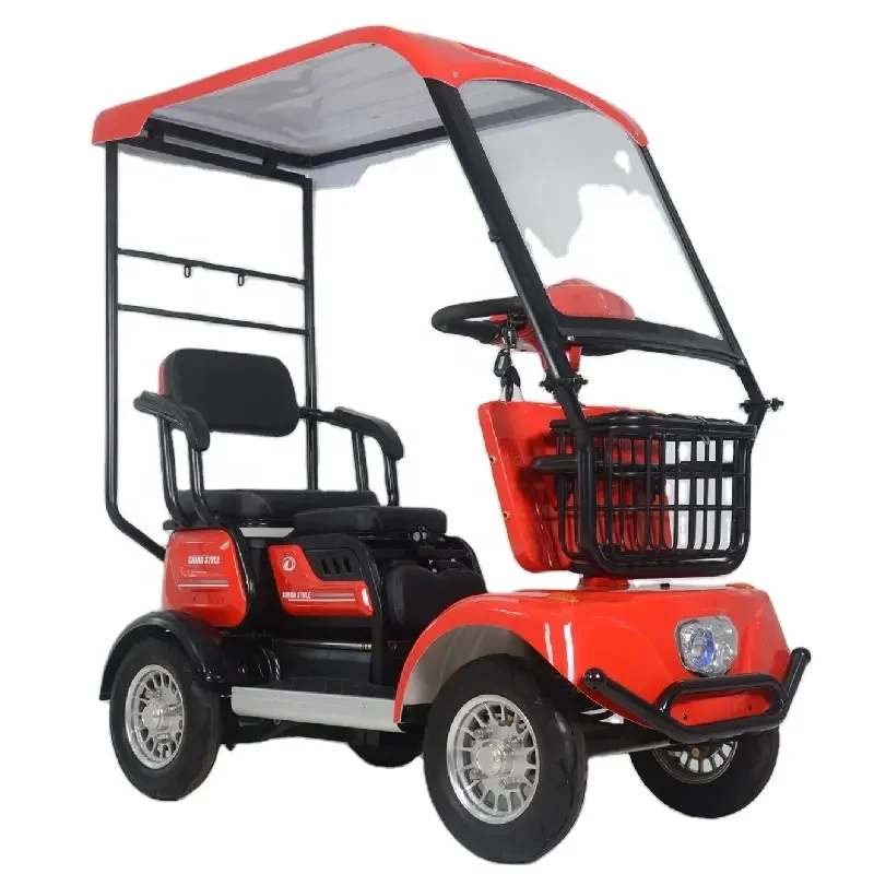 Lower price 4 Wheels Passenger Vehicles Four Wheel Electric Bicycle With Roof for sale