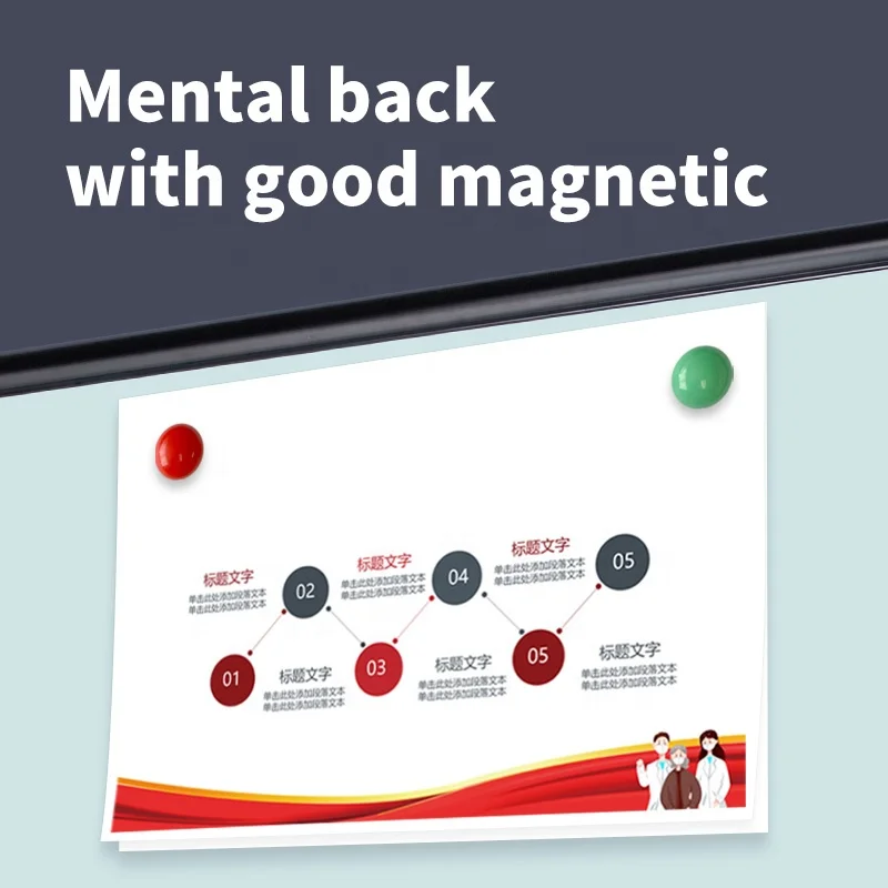 Mobile Tempered Glass Whiteboard  With Strong Stand Holder For School Office