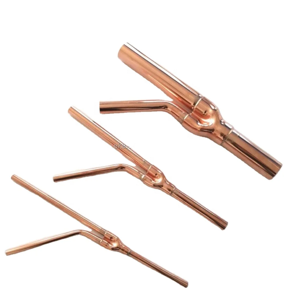 Медные y-образные фитинги, дисперсный соединительный элемент для трубки для системы VRV/ VRF на заказ