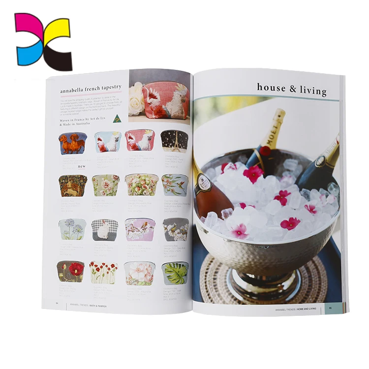 Perfect bound paperback A4 free adult magazines printing catalog