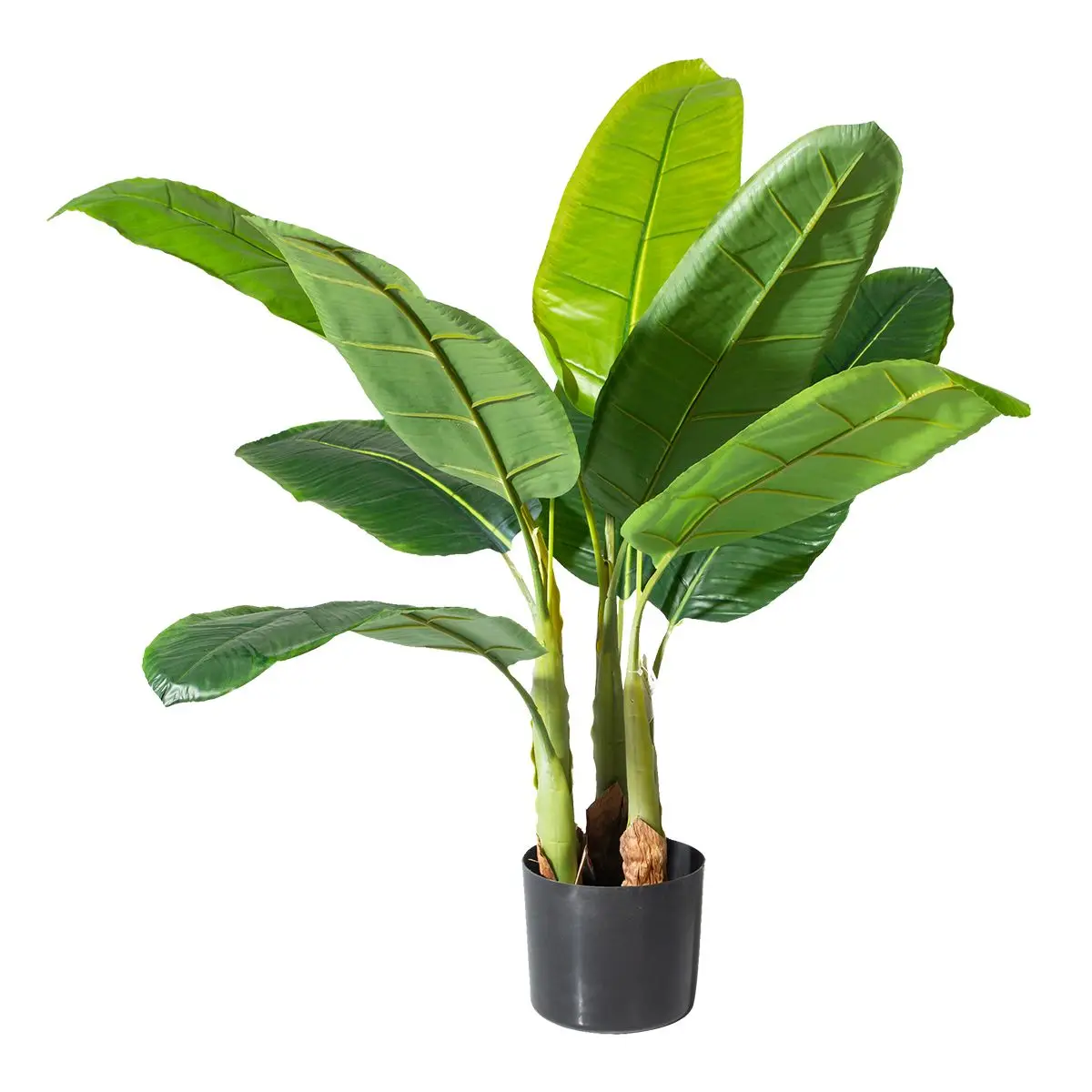 120cm 150cm Artificial Plants Fake Leaves Greenery Shrubs Tropical Leaves Banana Tree for Indoor Outside Wedding Decor