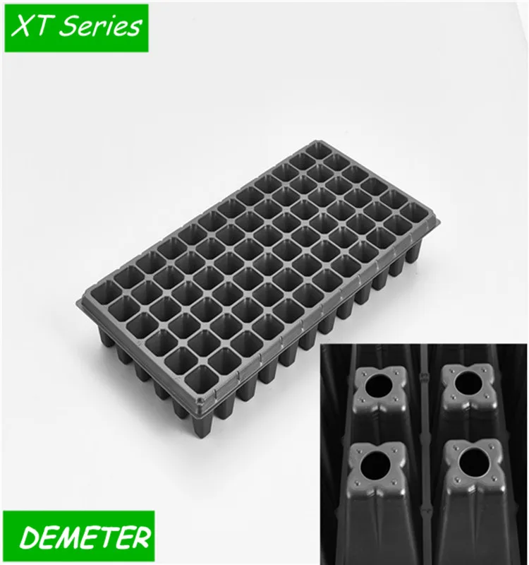 Durability plastic cucumber nursery seeding pots tray for greenhouse