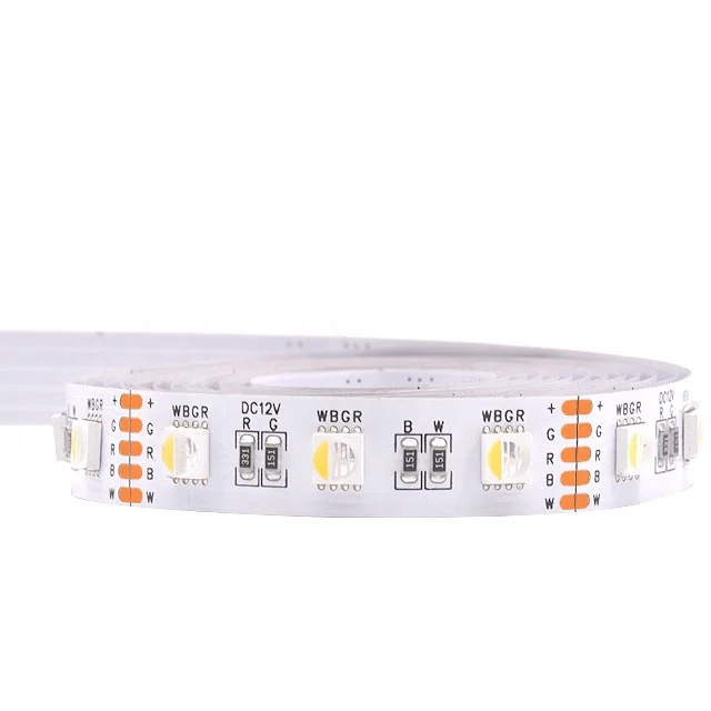 Analog LED strip with both RGB and Warm White flexbiel RGBW RGBWW 60 led strip