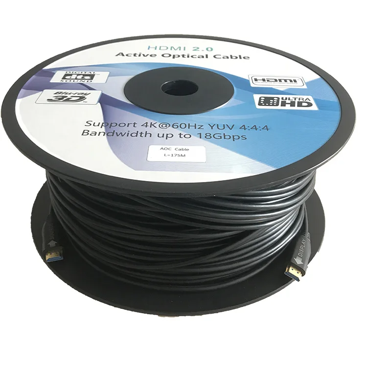  Активный оптоволоконный кабель HDMI с поддержкой 4K @ 60Hz YUV 4:4:4 для HDTV HDR ARC 1m 2m 5m 10m 15m 20m 30m 40 м 50
