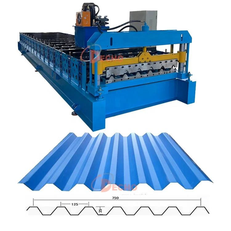 corrugated metal roof sheet making machine  trapezoidal corrugated tiles roll forming machinesingle layer tile making machine